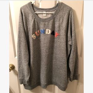 Old navy grey Sunday sweatshirt Size XXL